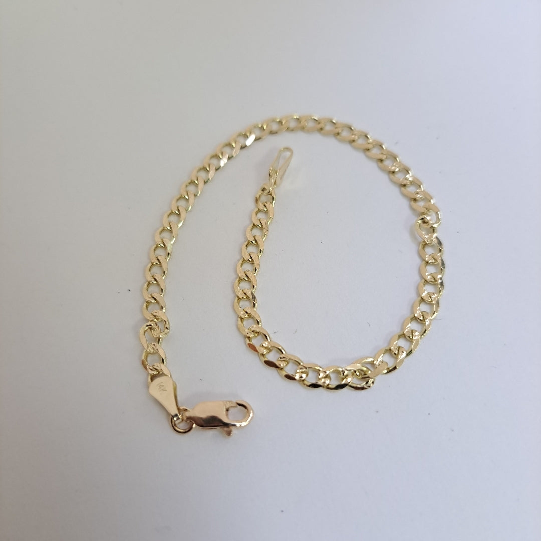 PULSERAS BARBADA ORO 14K 21 CM 5.3 GR (NUEVO)