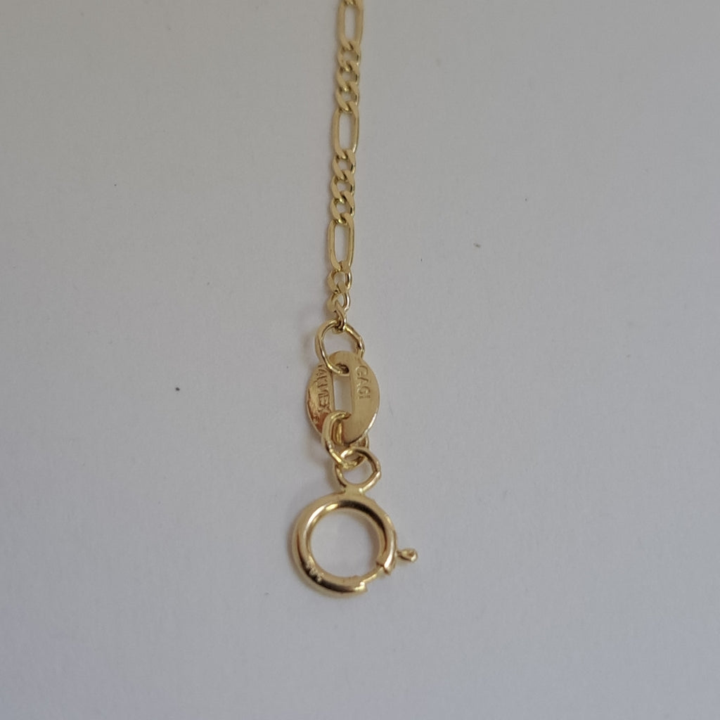 PULSERAS TEJIDO 3X1 ORO 14K 21 CM 1 GR (NUEVO)