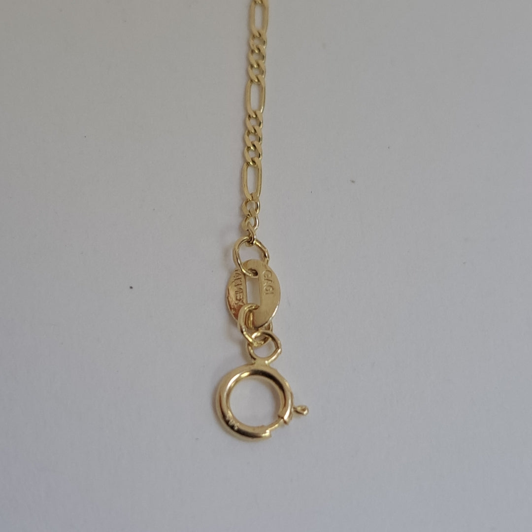 PULSERAS TEJIDO 3X1 ORO 14K 21 CM 1 GR (NUEVO)