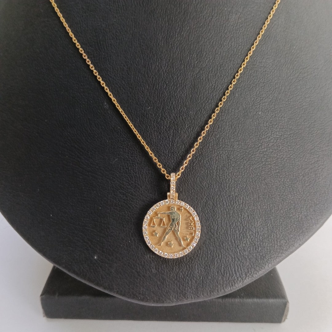 CADENA, DIJE ORO 14 K 4 GRMS (SEMINUEVO)