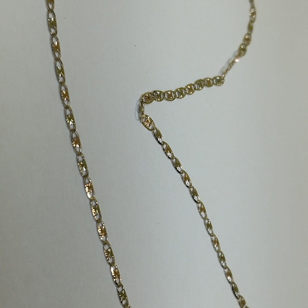 CADENAS TEJIDO GUCHI ORO 10K 55 CM 2.7 GR (NUEVO)