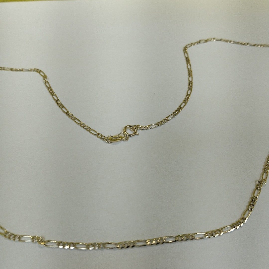 CADENAS TEJIDO 3X1 ORO 10K 55 CM 3.2 GR (NUEVO)