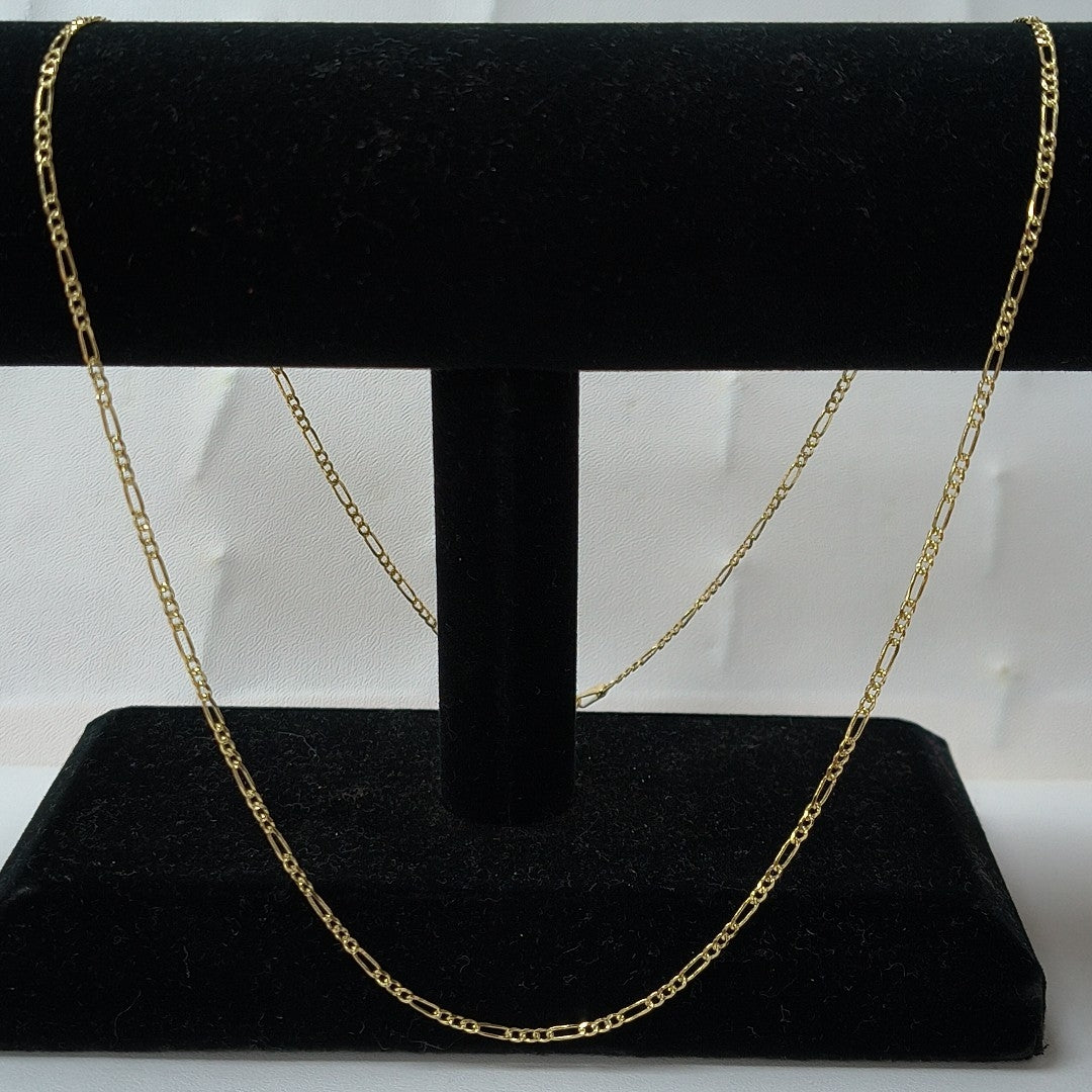 CADENAS 3X1 ORO 14K 55 CM 4 GR (NUEVO)
