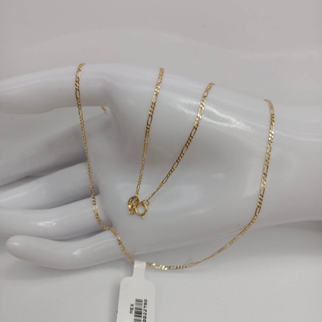 CADENAS TEJIDO 3X1 ORO 14K 55 CM 2.4 GR (NUEVO)