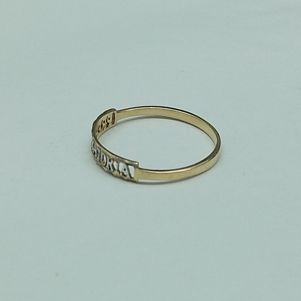 ANILLO DE GRADUACIÓN ORO, RODIADO 10 K 0.9 GRMS (SEMINUEVO)