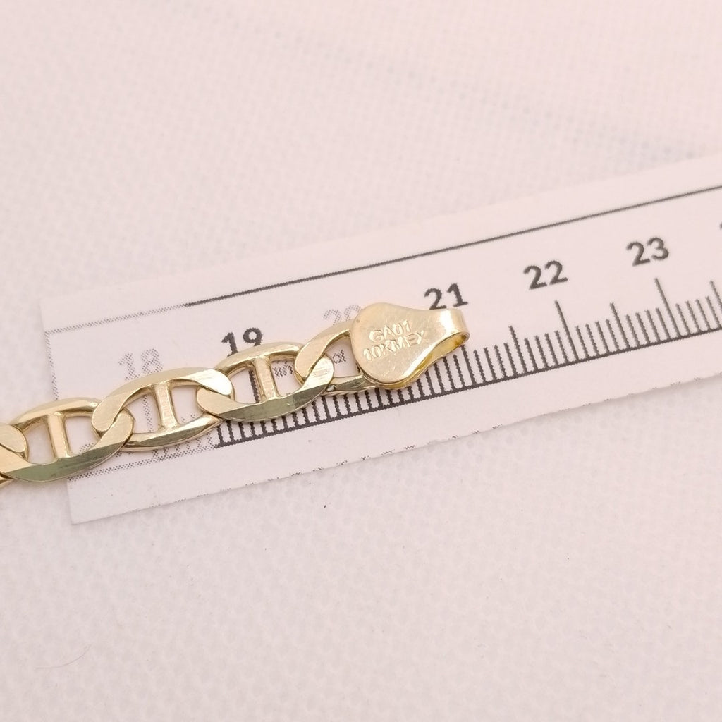 PULSERAS TEJIDO GUCHI ORO 10K 21 CM 11 GR (NUEVO)