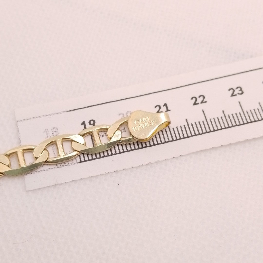 PULSERAS TEJIDO GUCHI ORO 10K 21 CM 11 GR (NUEVO)