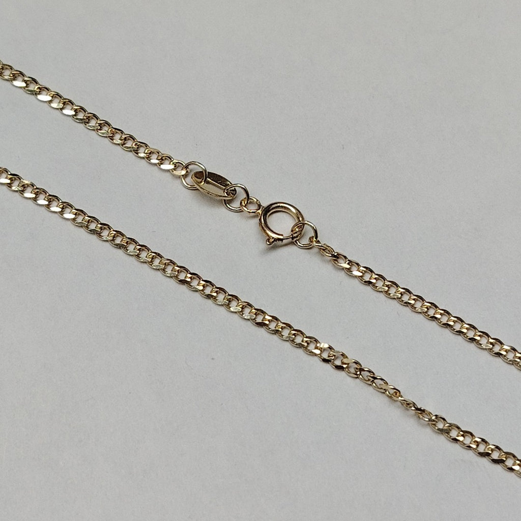 CADENAS TEJIDO BARBADA ORO 10K 50 CM 3.5 GR (NUEVO)