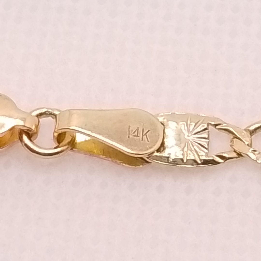 PULSERA TEJIDO GUCHI ORO 14K 18 CM 4.1 GR (NUEVO)