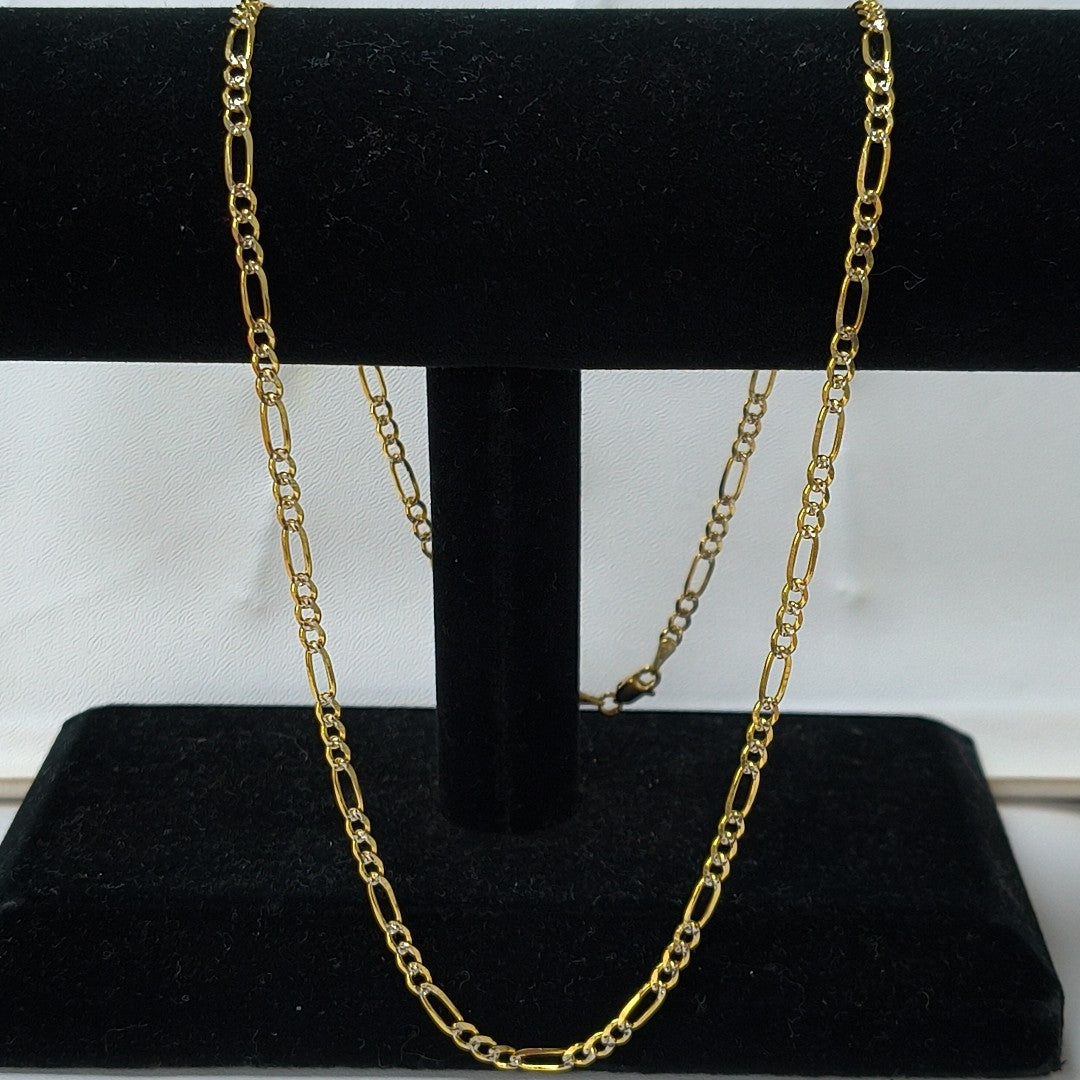 CADENAS 3X1 DIAMANTADA ORO 14K 55 CM 8.4 GR (NUEVO)