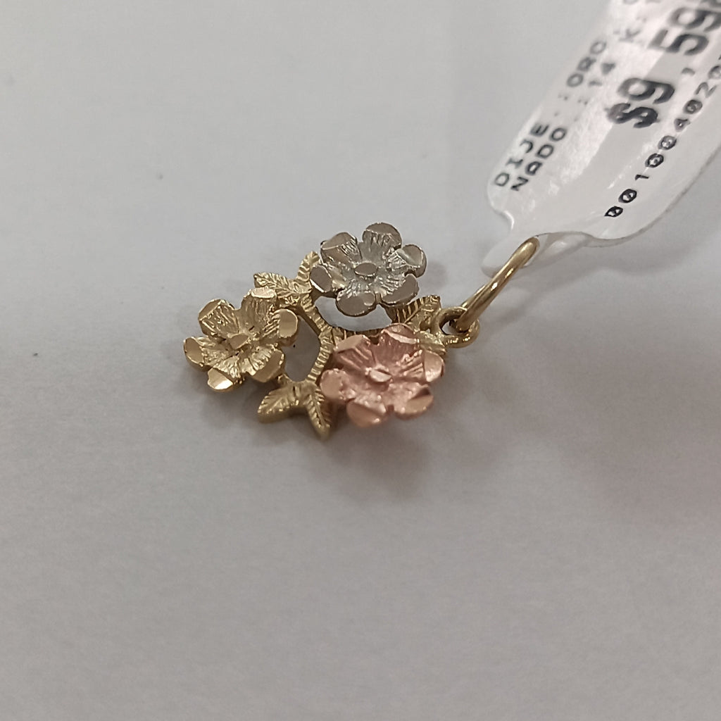DIJE ORO, ORO COMBINADO 14 K 1.4 GRMS (SEMINUEVO)