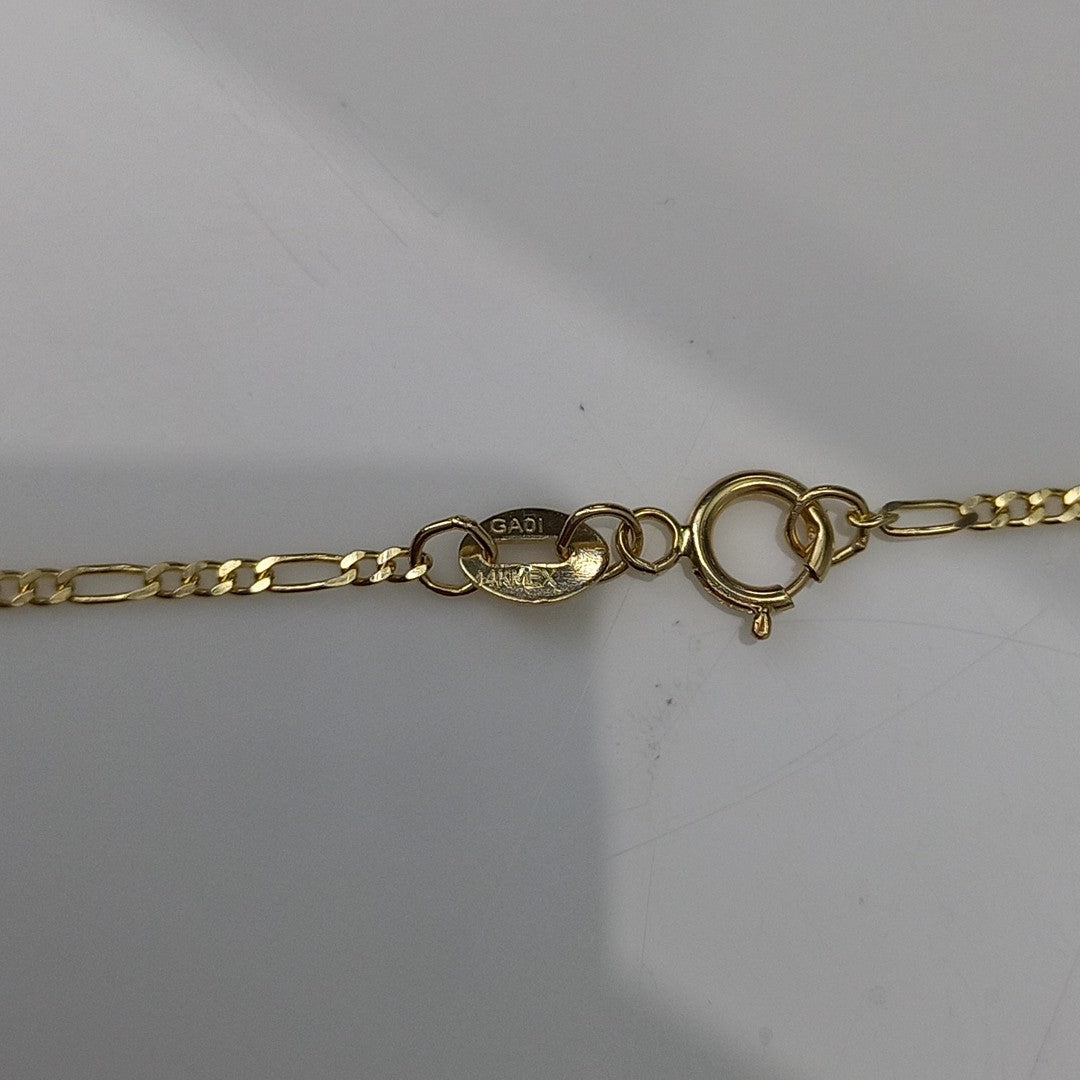 CADENAS TEJIDO 3X1 ORO 14K 55 CM 2.4 GR (NUEVO)