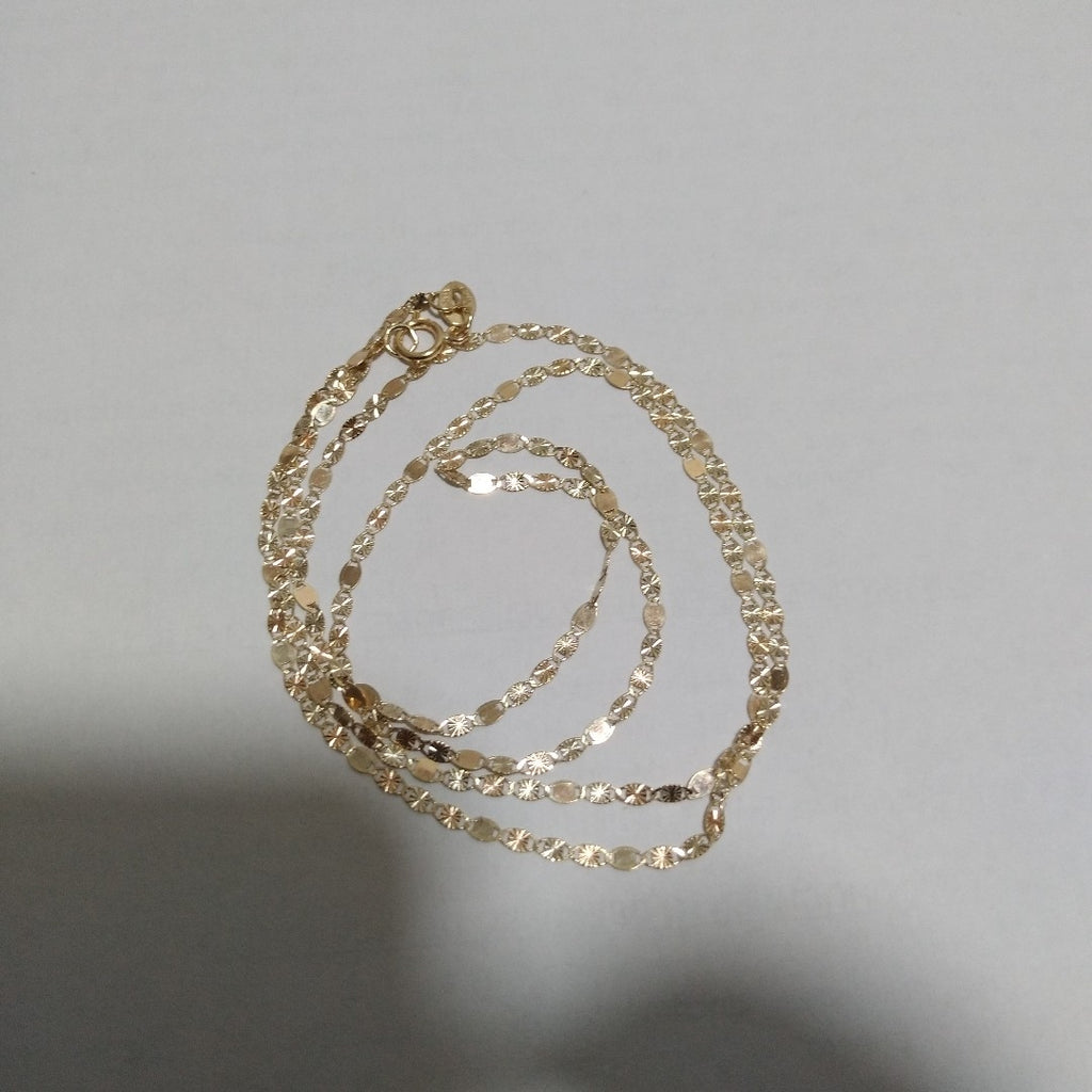 CADENAS TEJIDO GUCHI ORO 10K 55 CM 1.8 GR (NUEVO)