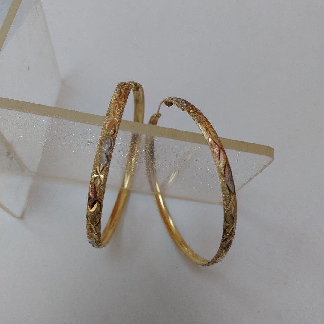 ARRACADAS PAR ORO COMBINADO 10 K 8.8 GRMS (SEMINUEVO)