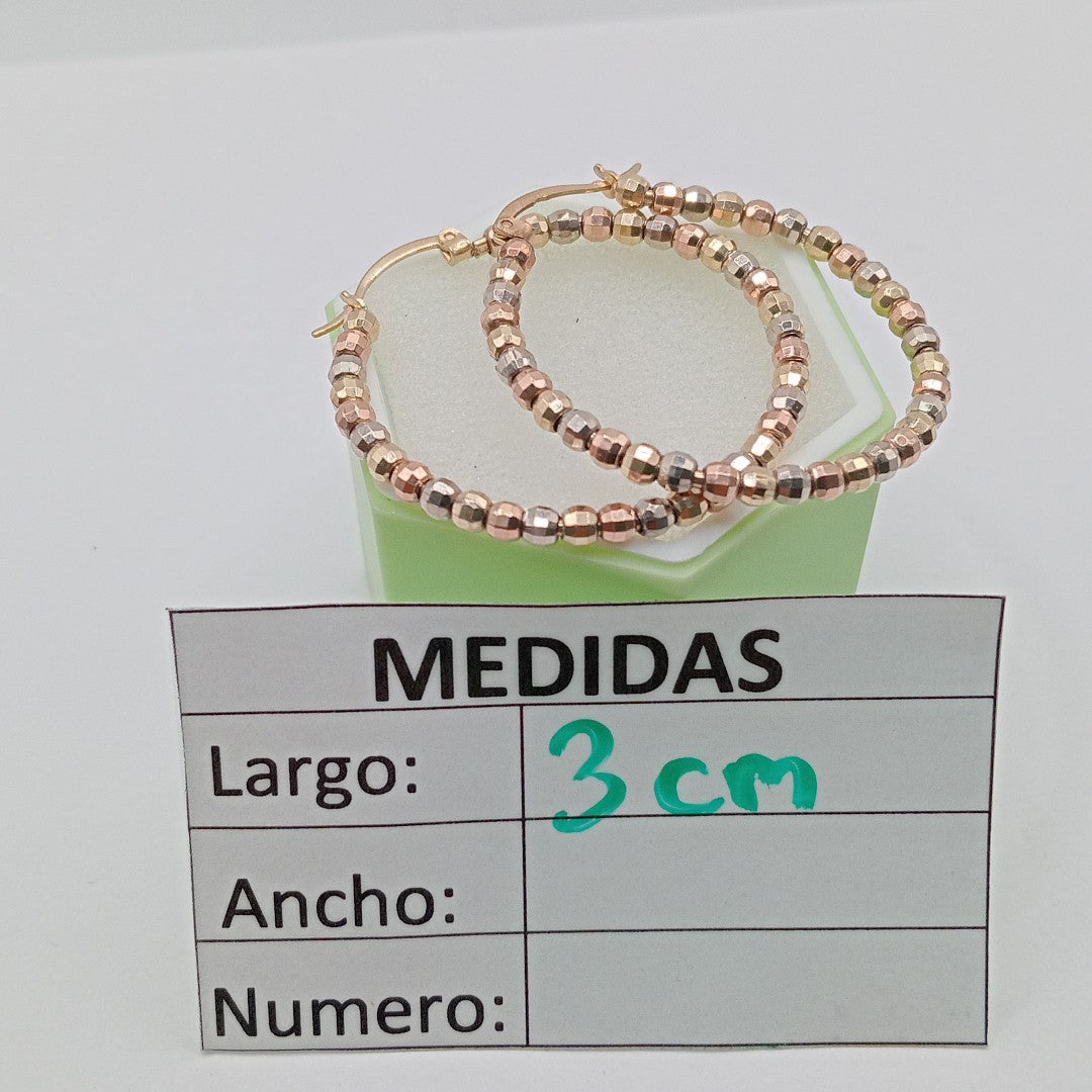 ARRACADAS PAR ORO COMBINADO 10 K 5,60 GRMS (SEMINUEVO)