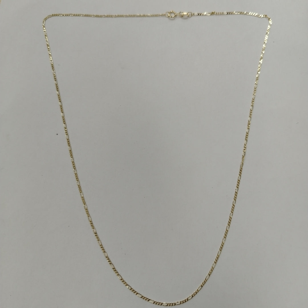CADENAS TEJIDO 3X1 ORO 14K 55 CM 2.4 GR (NUEVO)
