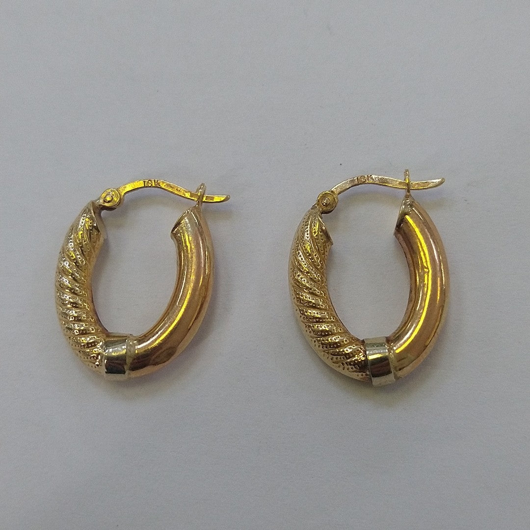 ARRACADAS PAR ORO 18 K 2.3 GRMS (SEMINUEVO)