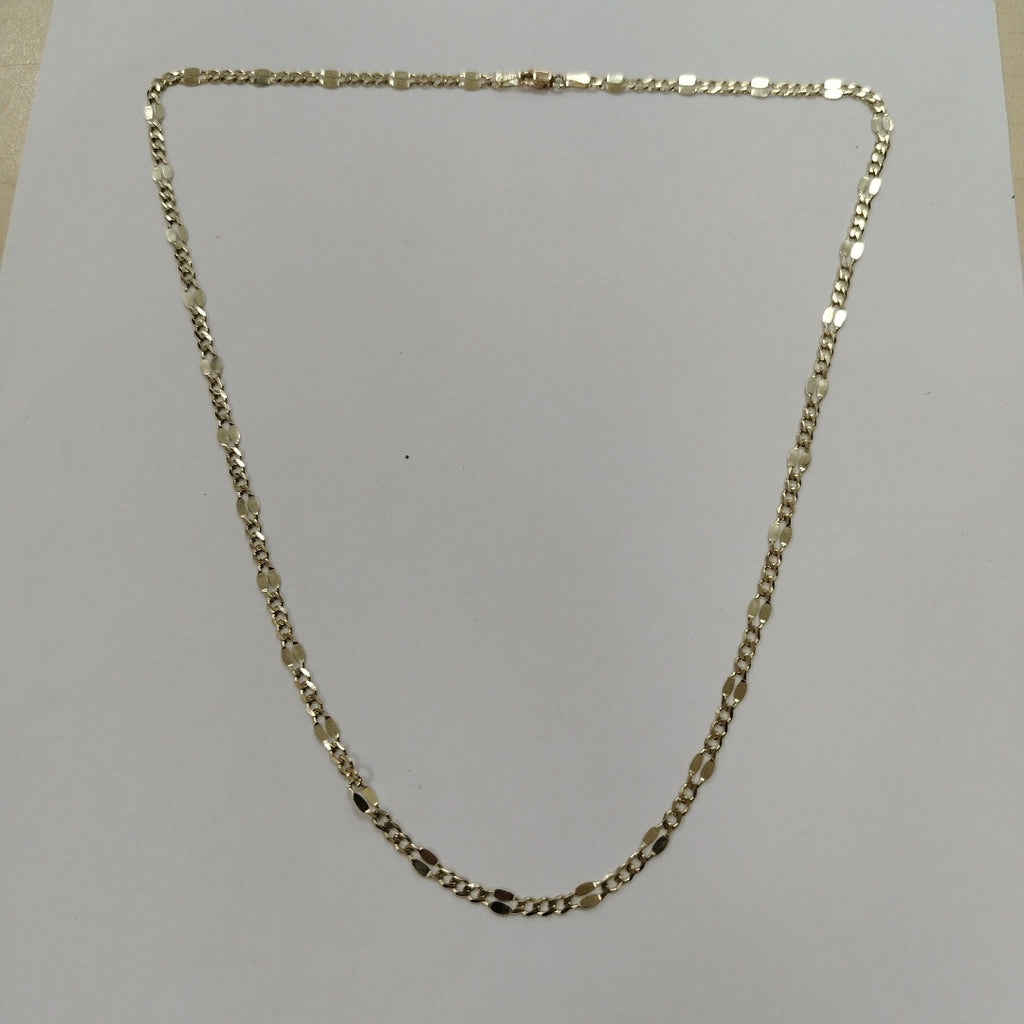 CADENAS TEJIDO ESPECIAL ORO 10K 55 CM 7.1 GR (NUEVO)