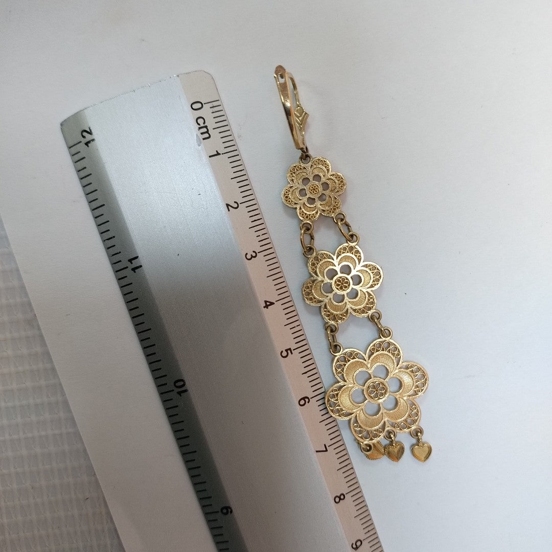 ARETES PAR ORO 10 K 9.4 GRMS (SEMINUEVO)