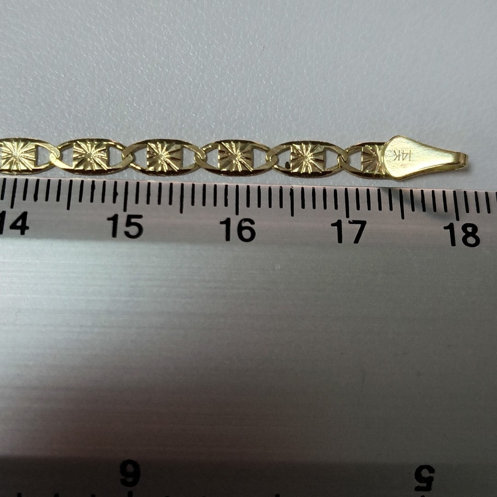 PULSERAS GUCHI ORO 14K 18 CM 2.8 GR (NUEVO)
