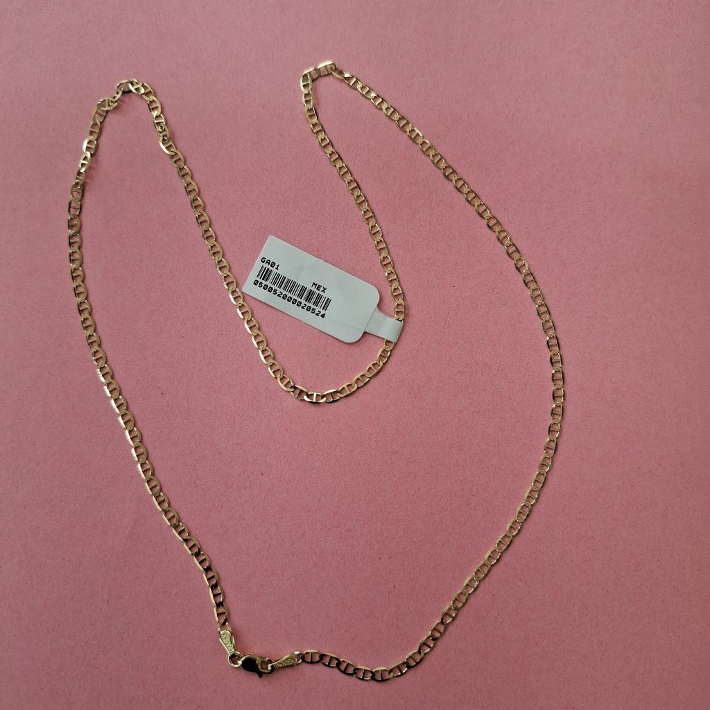 CADENAS TEJIDO GUCHI ORO 10K 55 CM 4.3 GR (NUEVO)