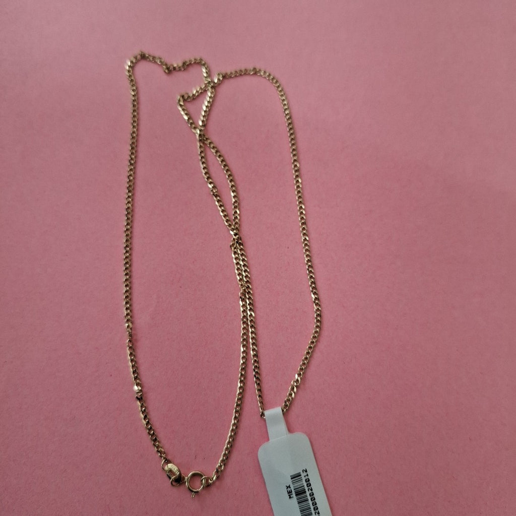 CADENAS TEJIDO BARBADA ORO 10K 55 CM 3.8 GR (NUEVO)