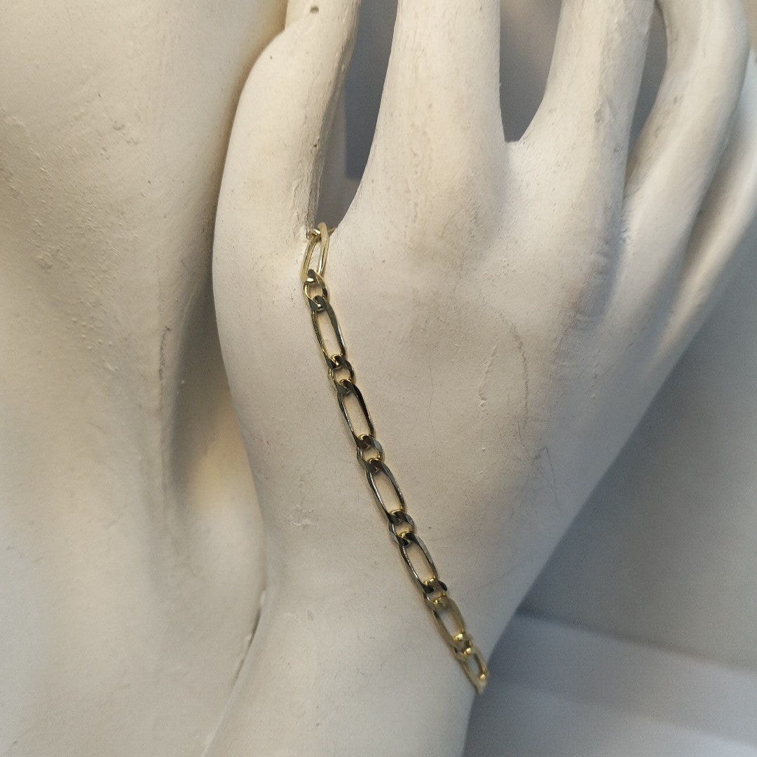 PULSERAS 1X1 ORO 14K 18 CM 2.7 GR (NUEVO)