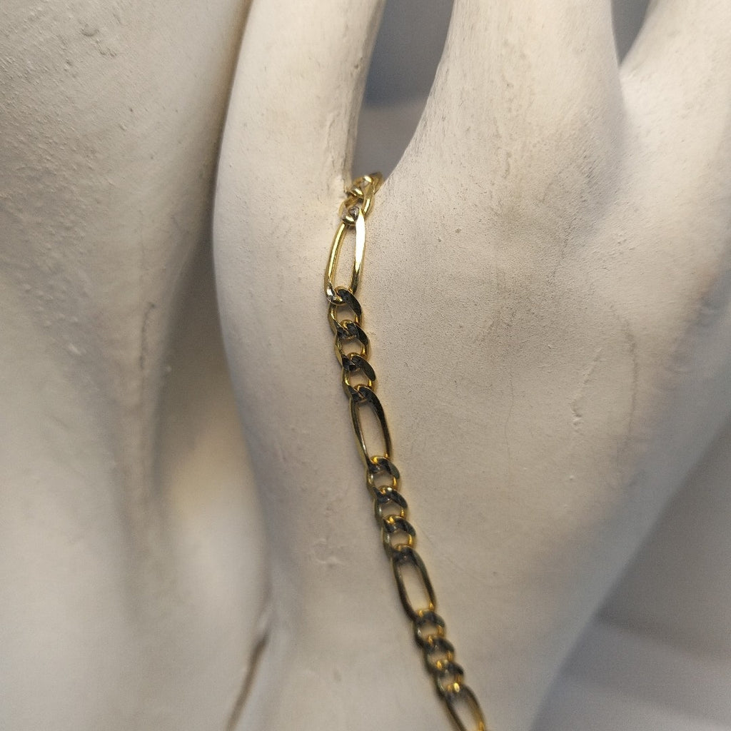 PULSERAS 3X1 DIAMANTADA ORO 14K 18 CM 3 GR (NUEVO)