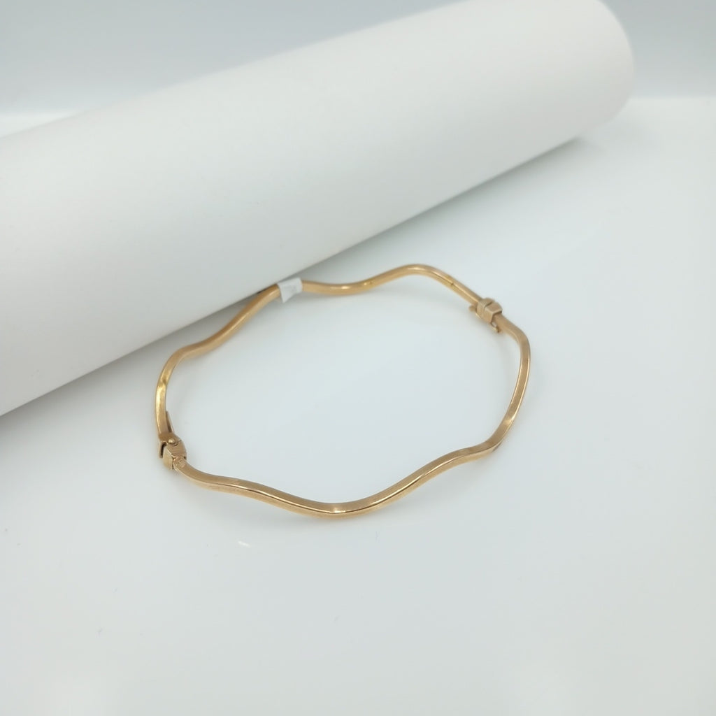 PULSERA RIGIDA ORO 14 K 3.4 GRMS (SEMINUEVO)