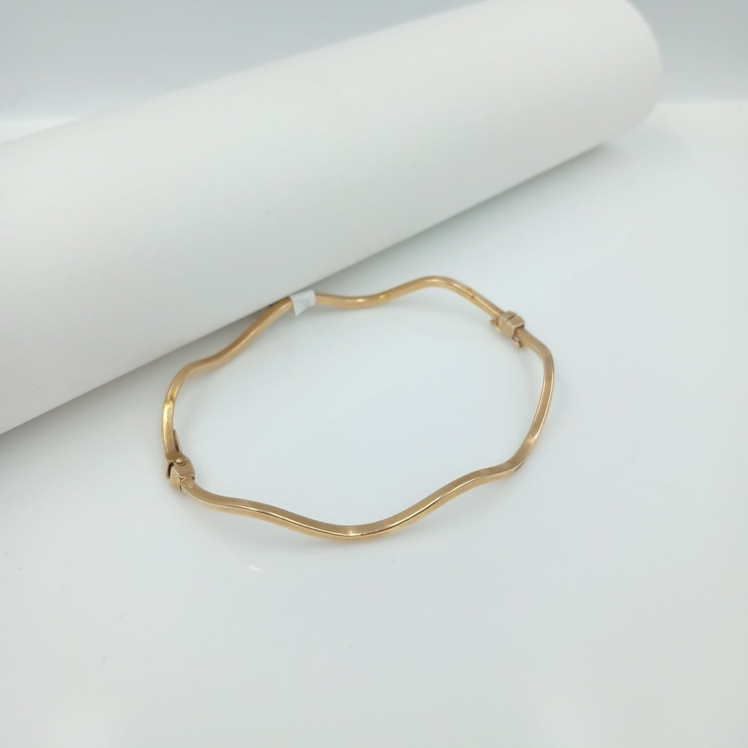 PULSERA RIGIDA ORO 14 K 3.4 GRMS (SEMINUEVO)