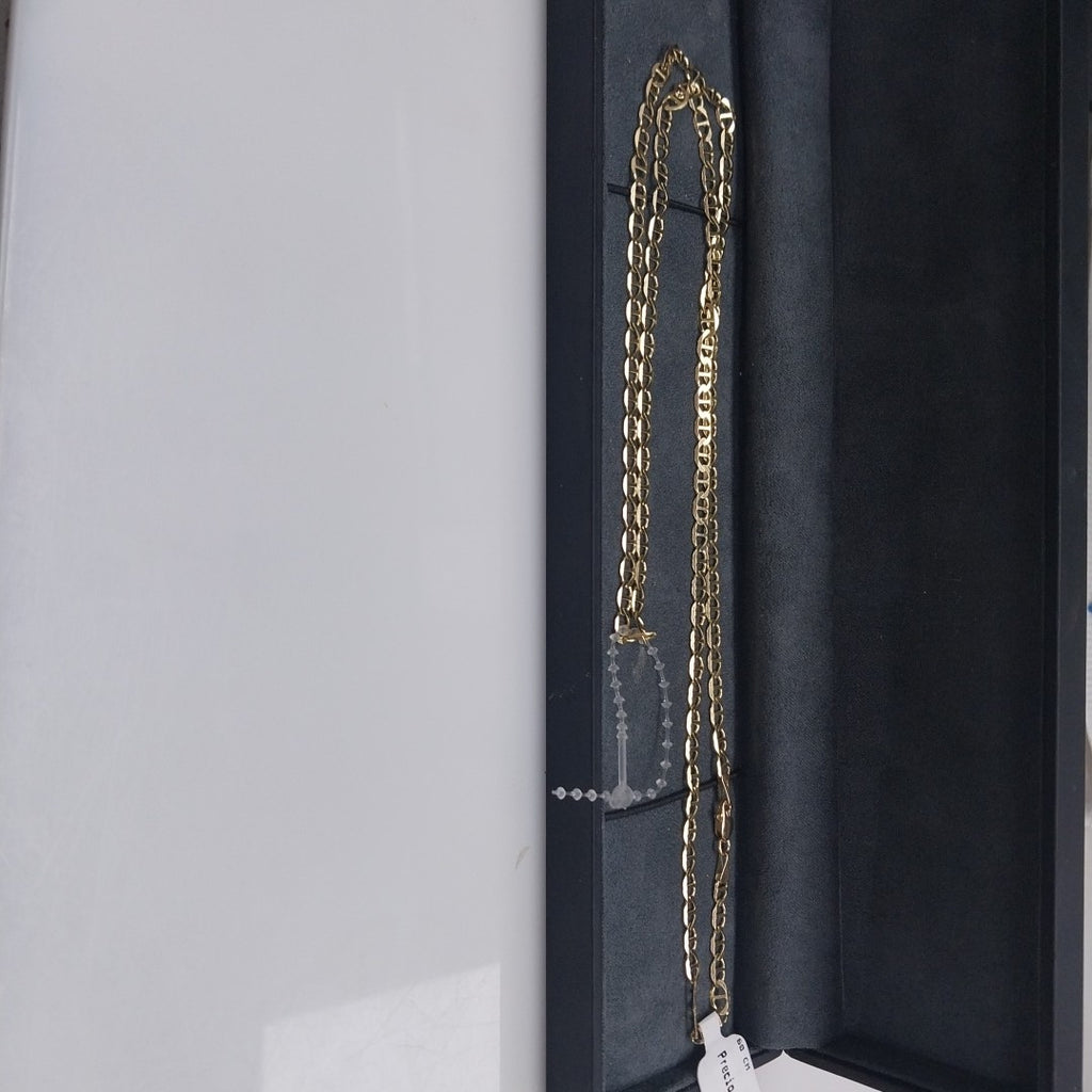 CADENAS TEJIDO MARINERA ORO 14K 60 CM 8.7 GR (NUEVO)