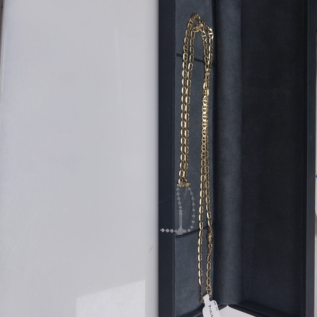 CADENAS TEJIDO MARINERA ORO 14K 60 CM 8.7 GR (NUEVO)
