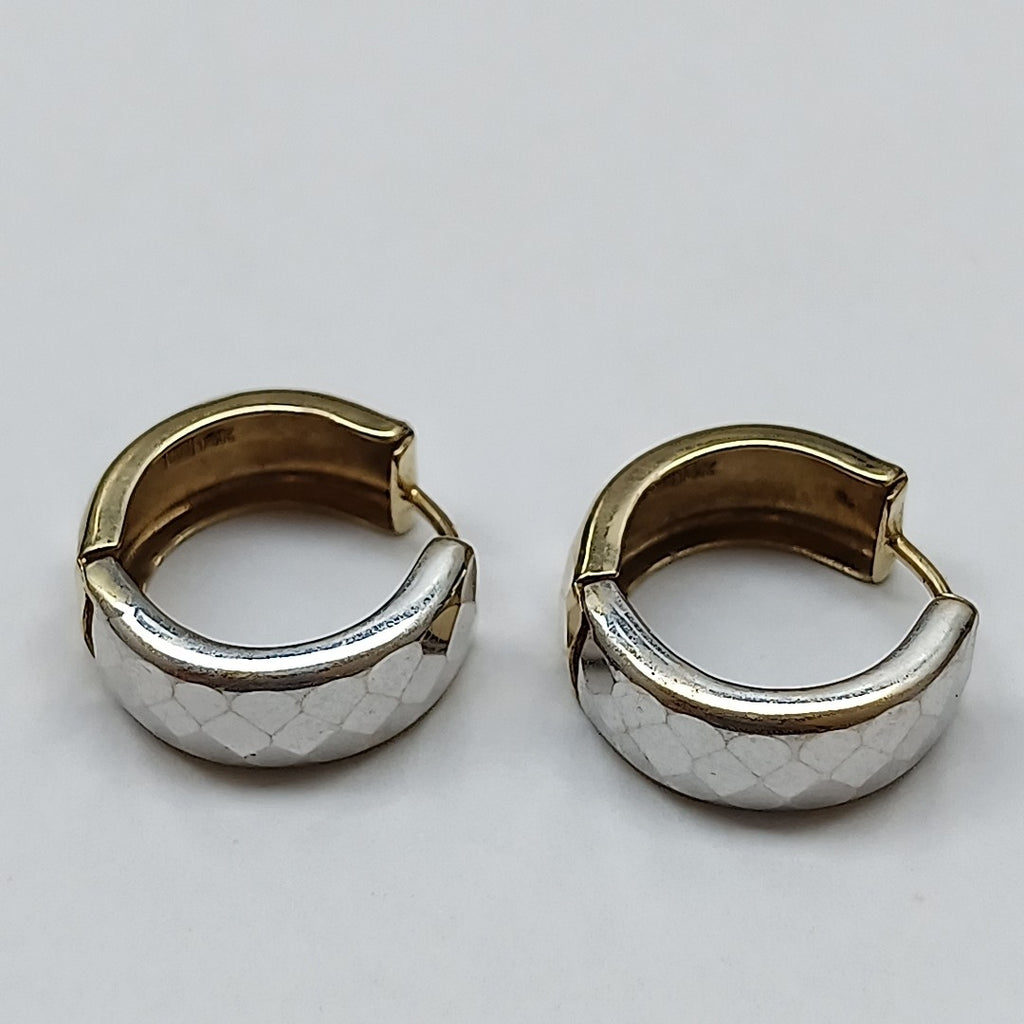 ARRACADAS PAR ORO COMBINADO 14 K 3,00 GRMS (SEMINUEVO)