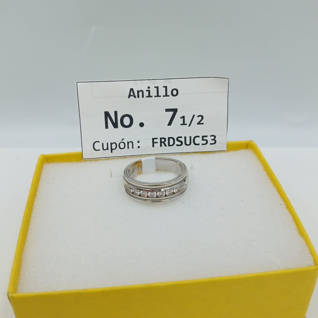 ARGOLLA ORO BLANCO 14 K 6.9 GRMS (SEMINUEVO)