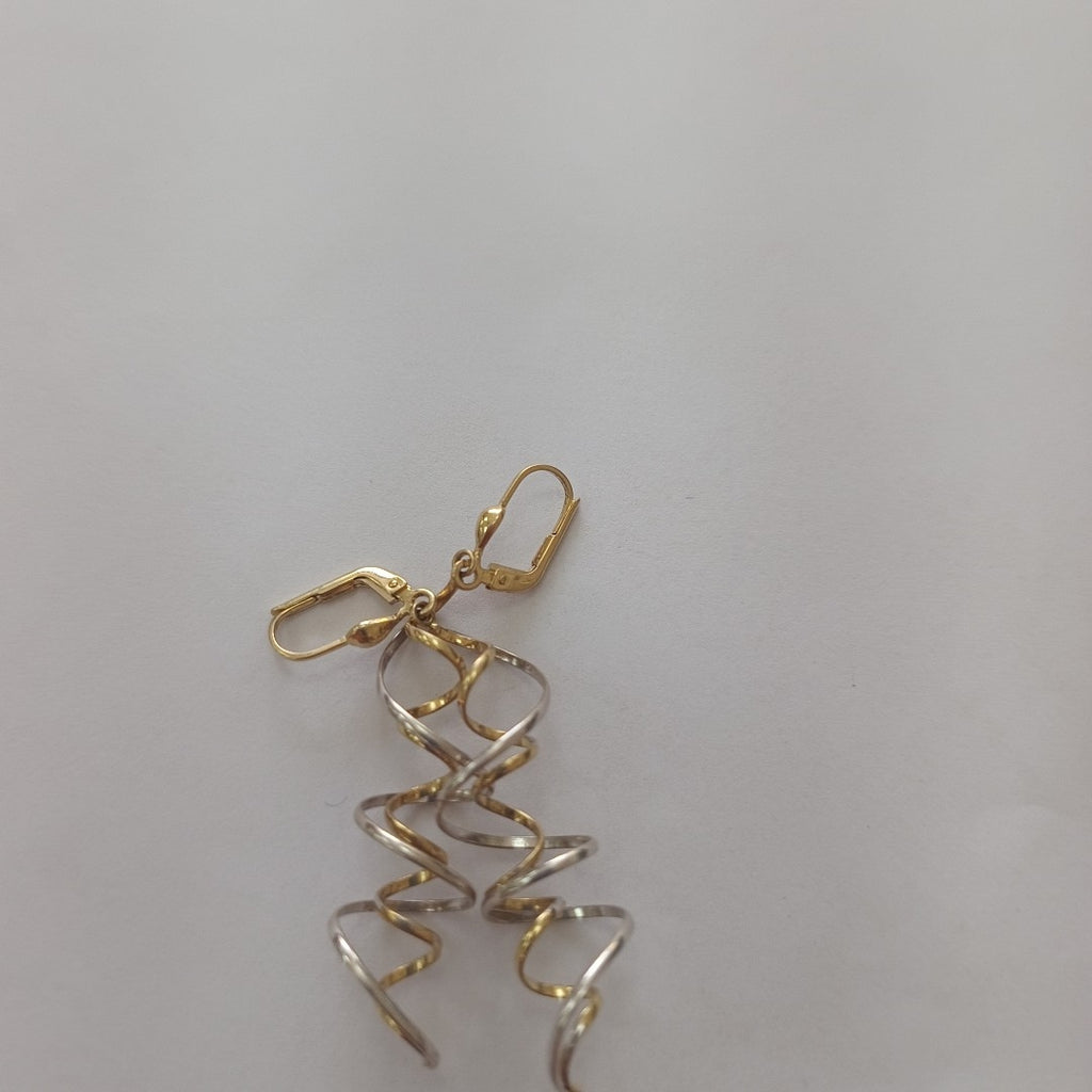 ARETES PAR ORO,ORO BLANCO 14 K 4,10 GRMS (SEMINUEVO)