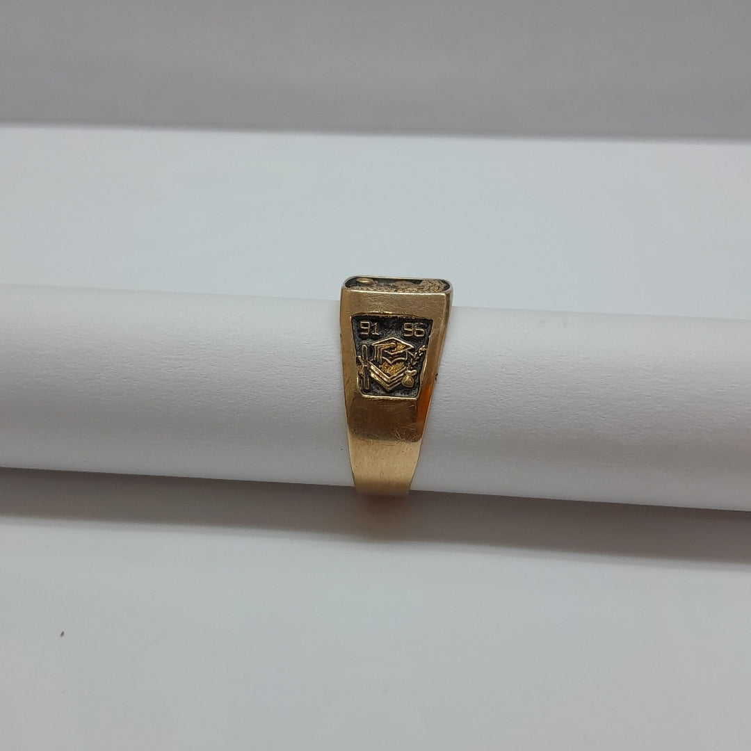 ANILLO DE GRADUACIÓN ORO 10 K 7.5 GRMS (SEMINUEVO)