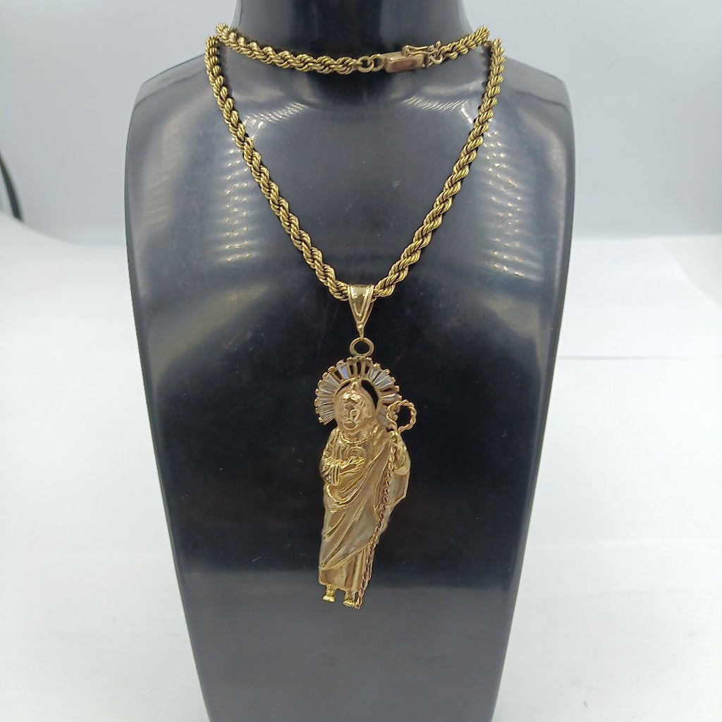 CADENA, DIJE ORO 10 K 39.4 GRMS (SEMINUEVO)
