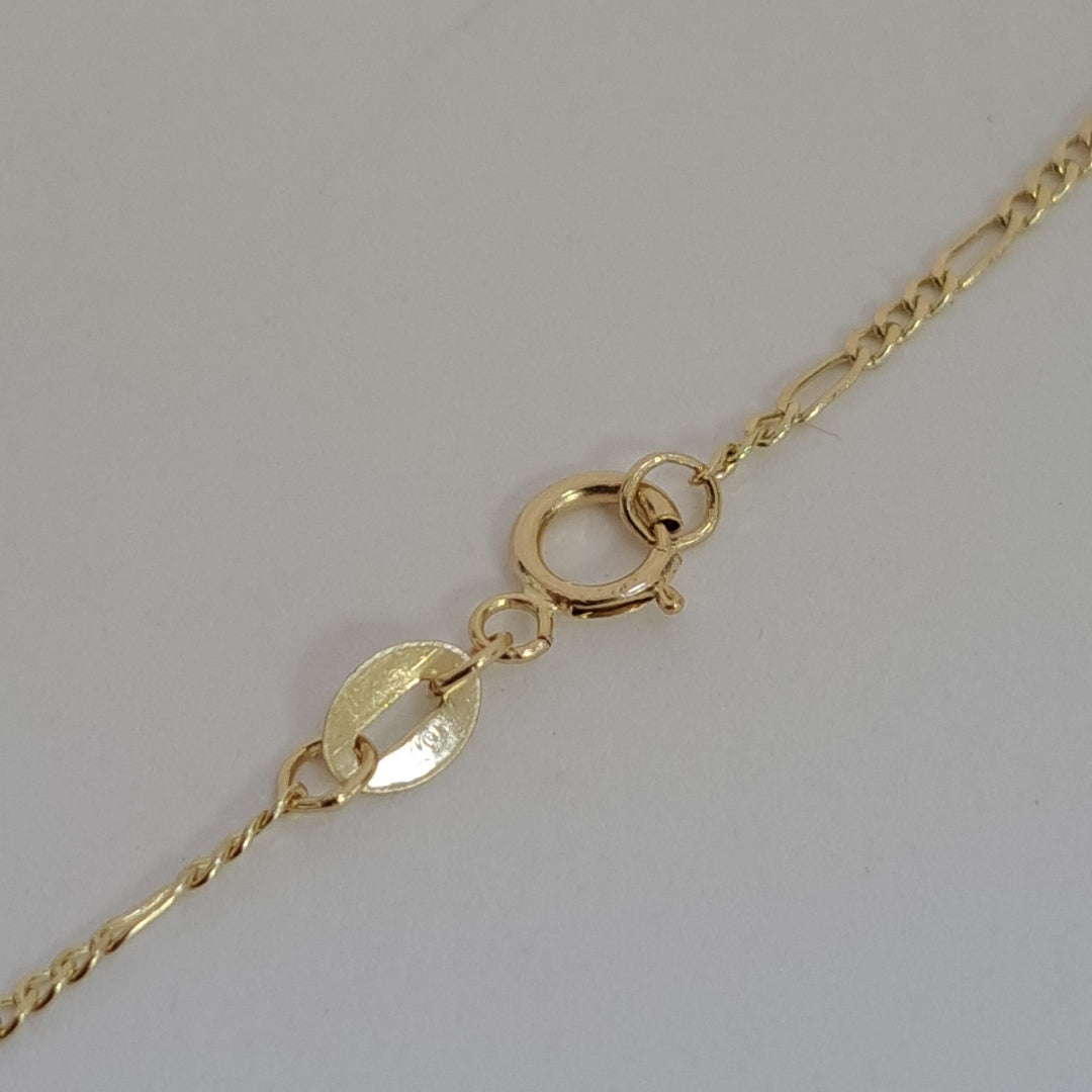 CADENAS TEJIDO 3X1 ORO 14K 55 CM 2.4 GR (NUEVO)