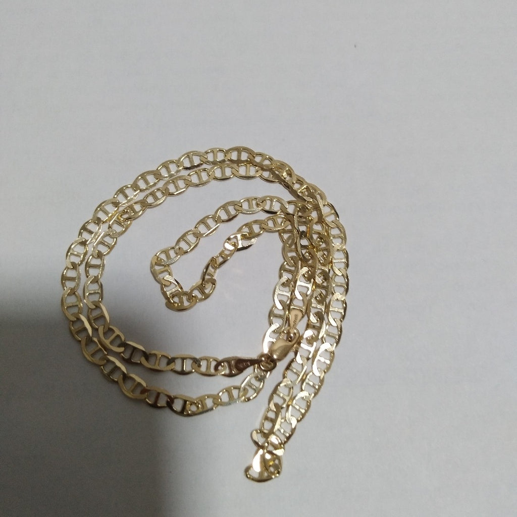 CADENAS TEJIDO MARINERA ORO 14K 50 CM 7.5 GR (NUEVO)