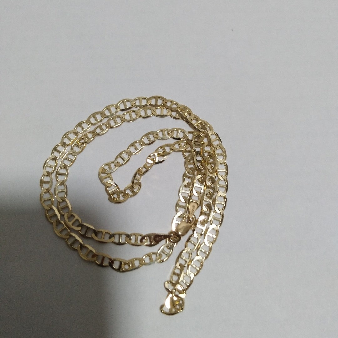CADENAS TEJIDO MARINERA ORO 14K 50 CM 7.5 GR (NUEVO)