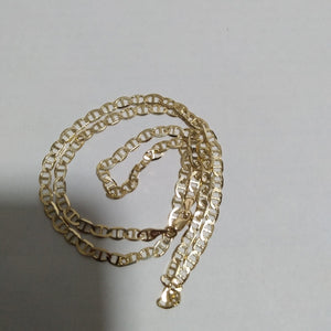 CADENAS TEJIDO MARINERA ORO 14K 50 CM 7.5 GR (NUEVO)