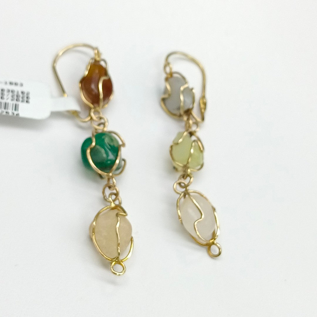 ARETES PAR ORO 14 K 10.2 GRMS (SEMINUEVO)