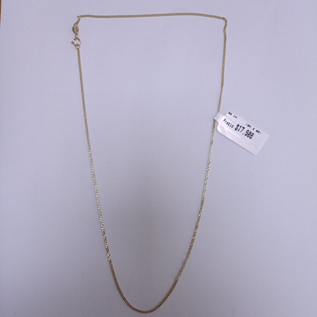 CADENAS TEJIDO BARBADA ORO 10K 50 CM 2.8 GR (NUEVO)