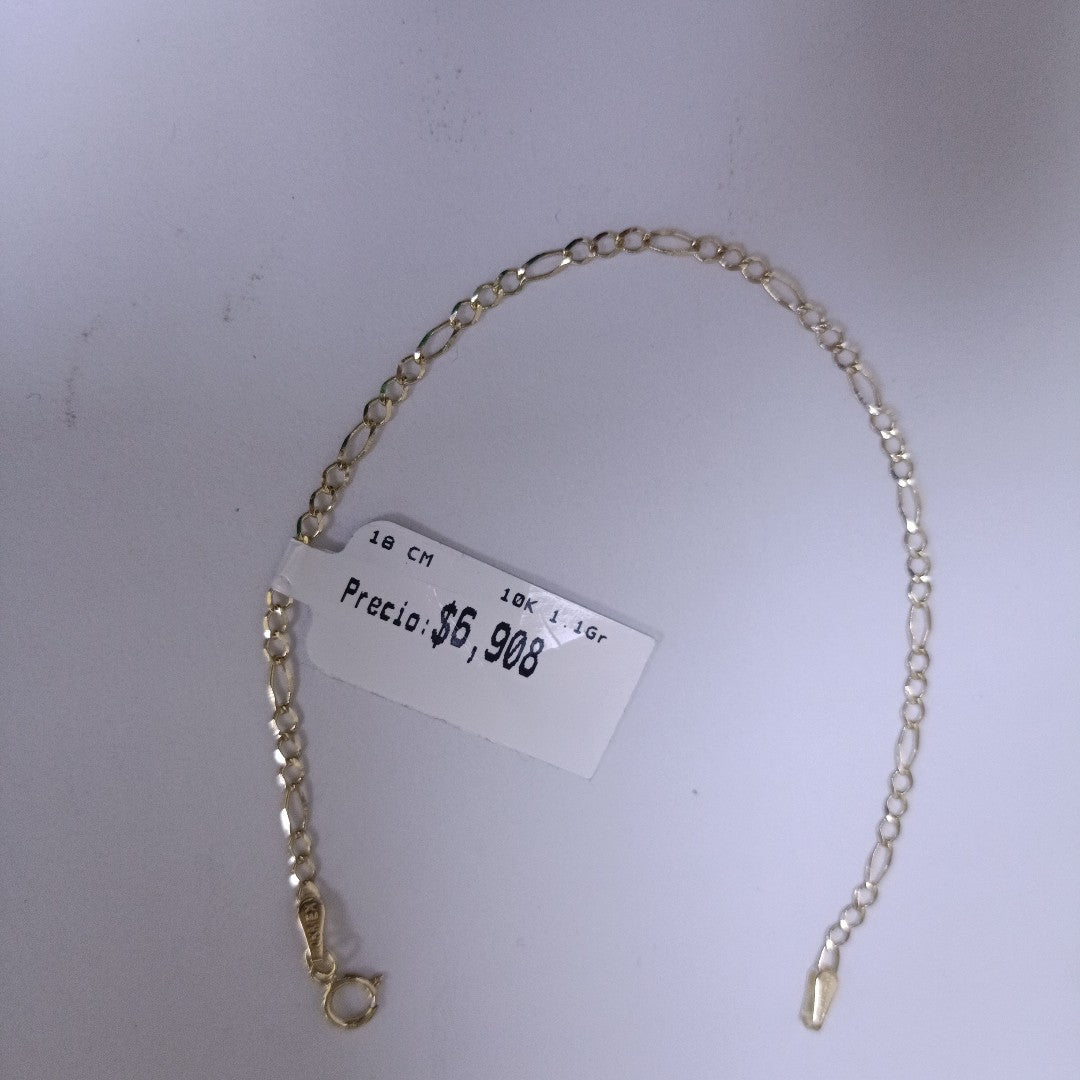 PULSERAS TEJIDO 3X1 ORO 10K 18 CM 1.1 GR (NUEVO)