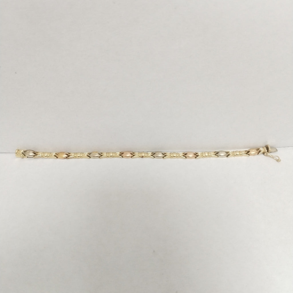 PULSERA ORO, ORO COMBINADO 14 K 5.7 GRMS (SEMINUEVO)