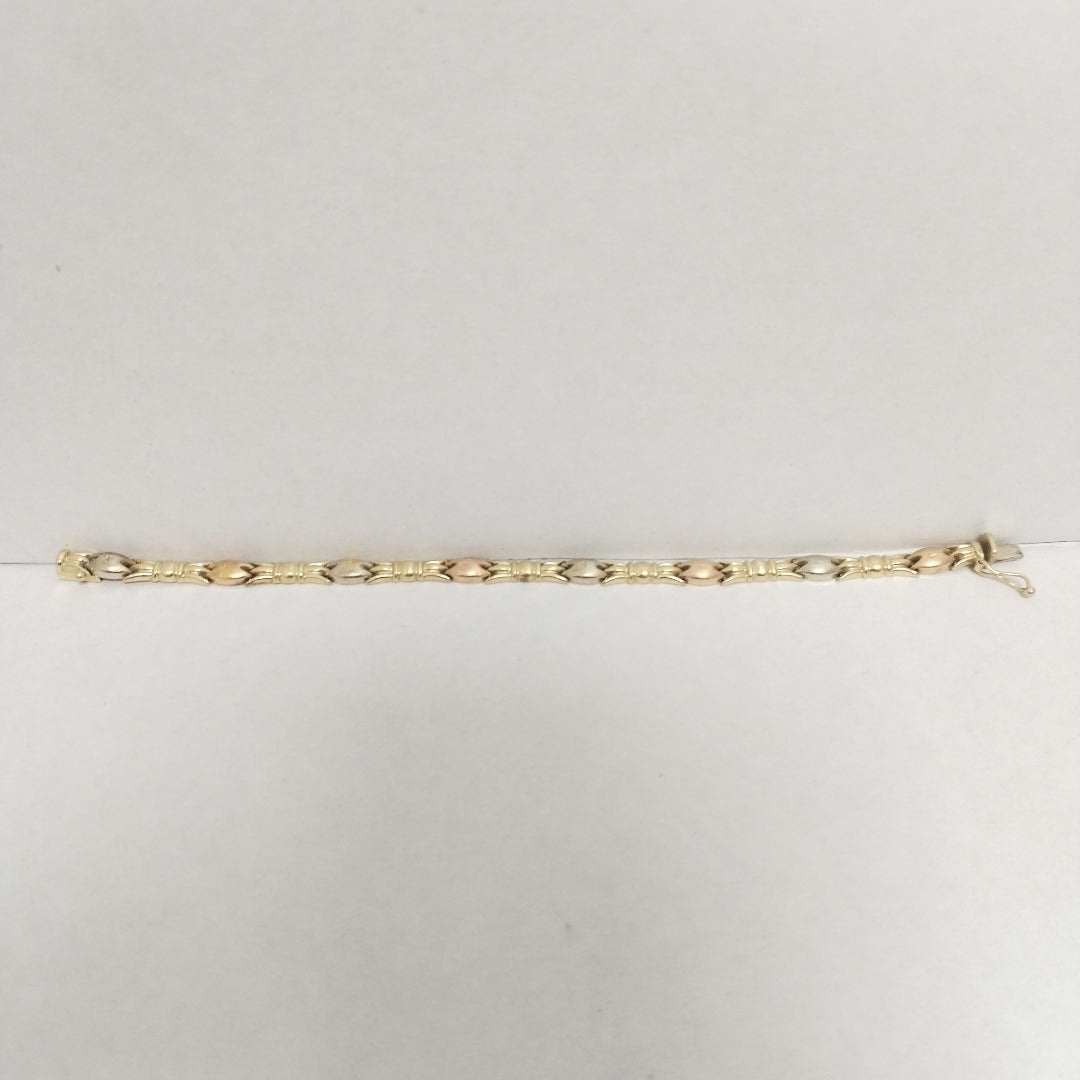 PULSERA ORO, ORO COMBINADO 14 K 5.7 GRMS (SEMINUEVO)