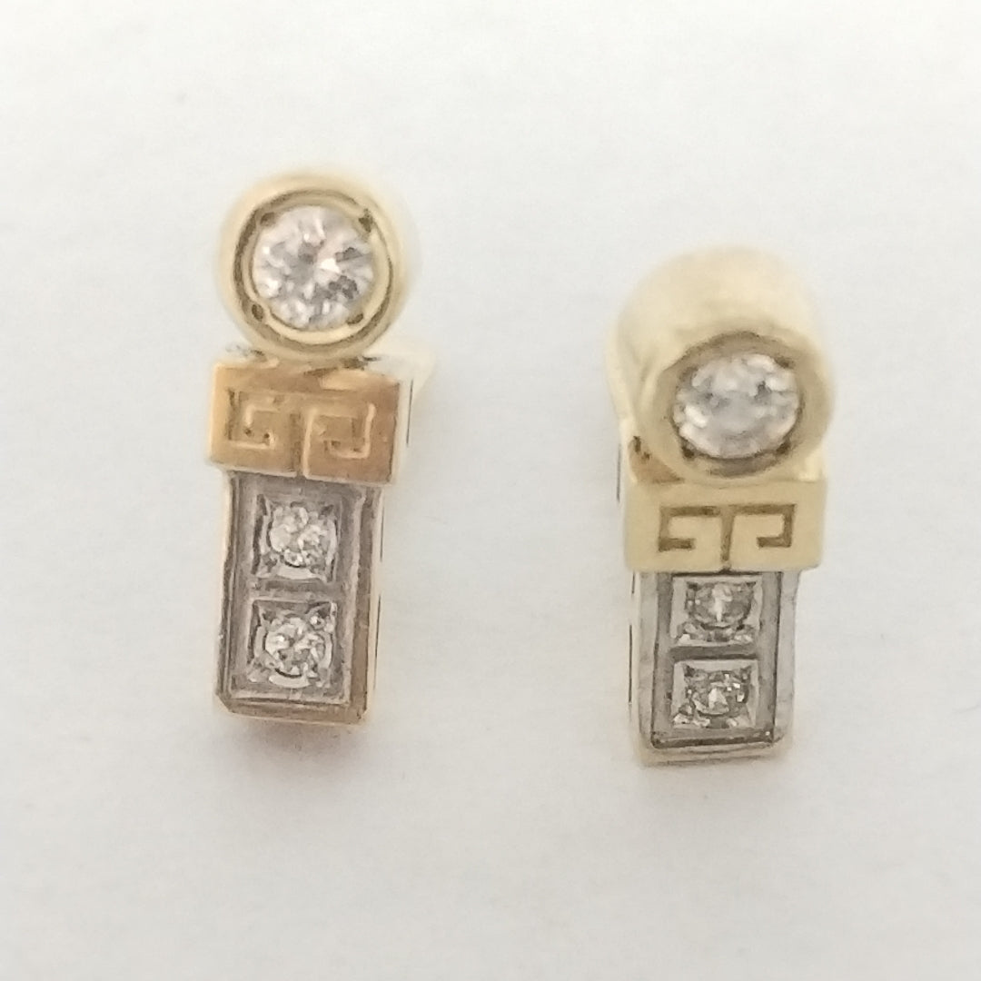 ARETES PAR ORO 14 K 4.7 GRMS (SEMINUEVO)