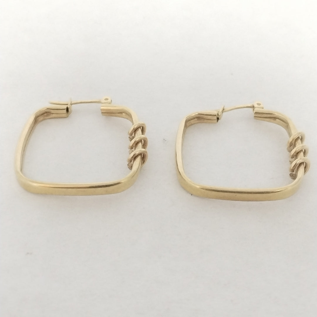 ARRACADAS PAR ORO 14 K 4.2 GRMS (SEMINUEVO)