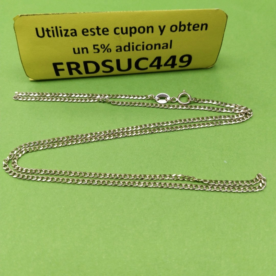 CADENAS TEJIDO BARBADA ORO 10K 55 CM 3.8 GR (NUEVO)