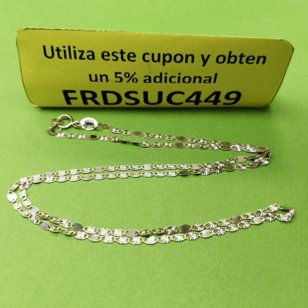 CADENAS TEJIDO GUCHI ORO 10K 40 A 45 CM 1.4 GR (NUEVO)